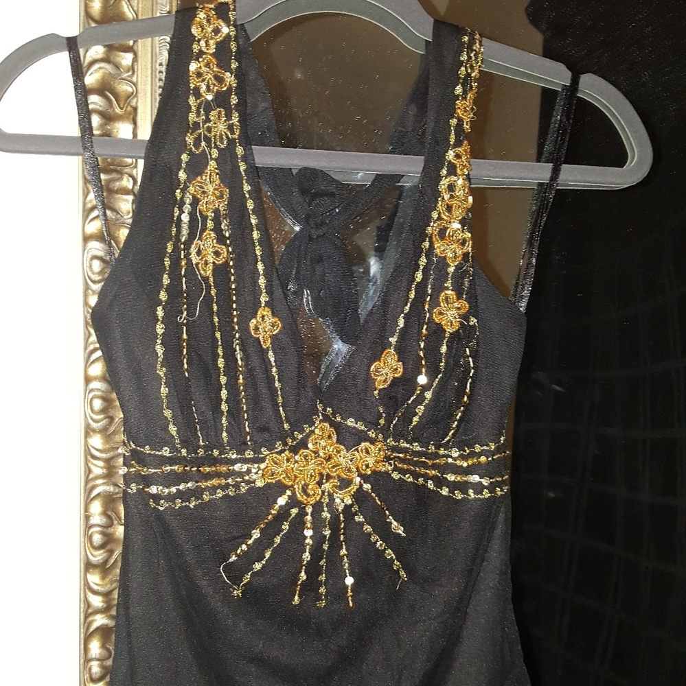 Black & Gold Top